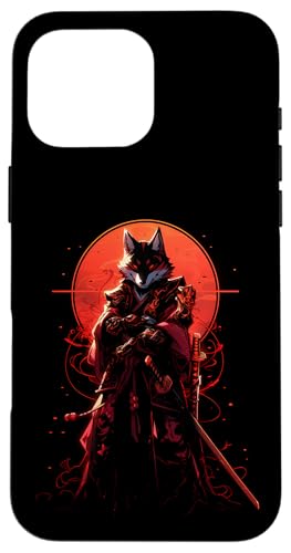 Samurai Fuchs Krieger Japanischer Fuchs Hülle für iPhone 16 Pro Max Samurai Fuchs Krieger Japanischer Fuchs Hülle für iPhone 16 Pro Max von Fuchs Ninja Folklore Krieger Geschenk