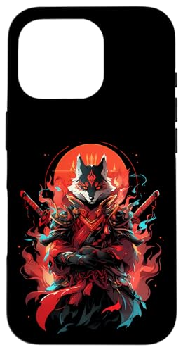 Samurai Fuchs Krieger Japanischer Fuchs Hülle für iPhone 16 Pro Samurai Fuchs Krieger Japanischer Fuchs Hülle für iPhone 16 Pro von Fuchs Ninja Folklore Krieger Geschenk