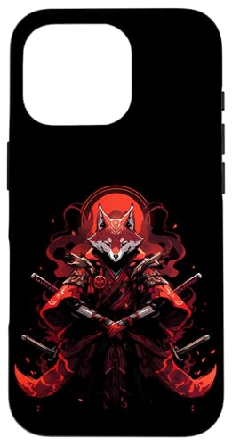 Samurai Fuchs Krieger Japanischer Fuchs Hülle für iPhone 16 Pro von Fuchs Ninja Folklore Krieger Geschenk