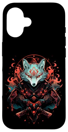 Samurai Fuchs Krieger Japanischer Fuchs Hülle für iPhone 16 Samurai Fuchs Krieger Japanischer Fuchs Hülle für iPhone 16 von Fuchs Ninja Folklore Krieger Geschenk