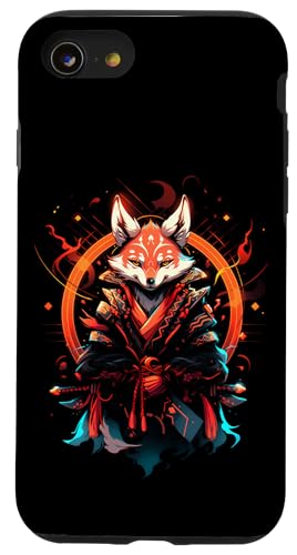 Samurai Fuchs Krieger Japanischer Fuchs Hülle für iPhone SE (2020) / 7 / 8 von Fuchs Ninja Folklore Krieger Geschenk
