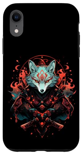 Samurai Fuchs Krieger Japanischer Fuchs Hülle für iPhone XR von Fuchs Ninja Folklore Krieger Geschenk