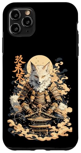 Samurai Fuchs Krieger Japanischer Fuchs Hülle für iPhone 11 Pro Max von Fuchs Ninja Krieger Geschenk Samurai Kanji