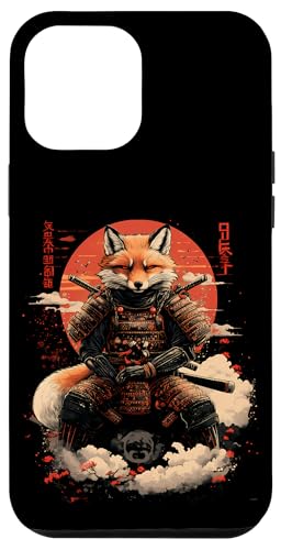 Samurai Fuchs Krieger Japanischer Fuchs Hülle für iPhone 12 Pro Max von Fuchs Ninja Krieger Geschenk Samurai Kanji