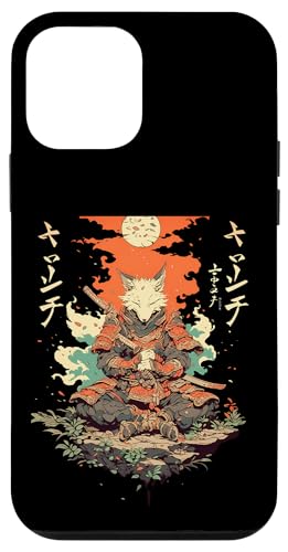 Samurai Fuchs Krieger Japanischer Fuchs Hülle für iPhone 12 mini von Fuchs Ninja Krieger Geschenk Samurai Kanji