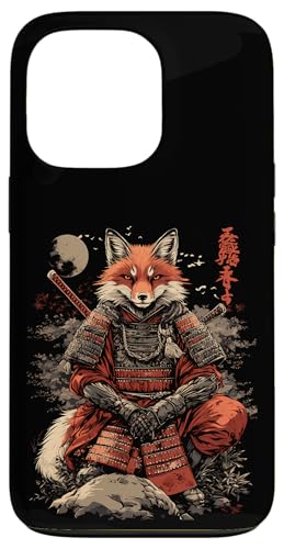Samurai Fuchs Krieger Japanischer Fuchs Hülle für iPhone 13 Pro von Fuchs Ninja Krieger Geschenk Samurai Kanji
