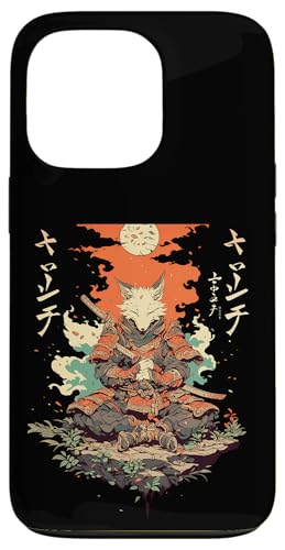 Samurai Fuchs Krieger Japanischer Fuchs Hülle für iPhone 13 Pro von Fuchs Ninja Krieger Geschenk Samurai Kanji