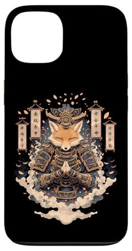 Samurai Fuchs Krieger Japanischer Fuchs Hülle für iPhone 13 von Fuchs Ninja Krieger Geschenk Samurai Kanji