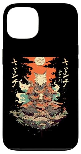 Samurai Fuchs Krieger Japanischer Fuchs Hülle für iPhone 13 von Fuchs Ninja Krieger Geschenk Samurai Kanji