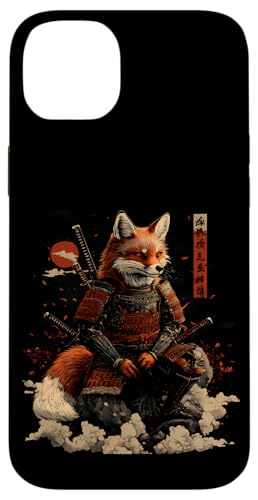 Samurai Fuchs Krieger Japanischer Fuchs Hülle für iPhone 14 Plus von Fuchs Ninja Krieger Geschenk Samurai Kanji
