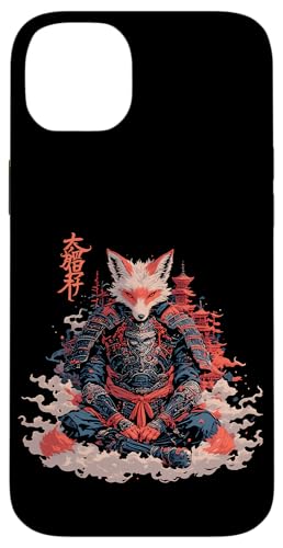 Samurai Fuchs Krieger Japanischer Fuchs Hülle für iPhone 14 Plus von Fuchs Ninja Krieger Geschenk Samurai Kanji