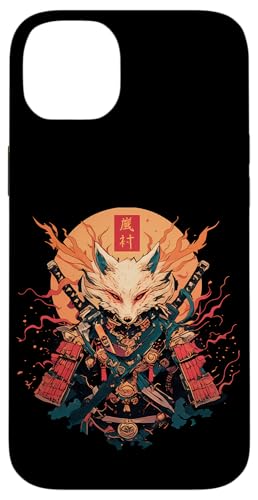 Samurai Fuchs Krieger Japanischer Fuchs Hülle für iPhone 14 Plus von Fuchs Ninja Krieger Geschenk Samurai Kanji