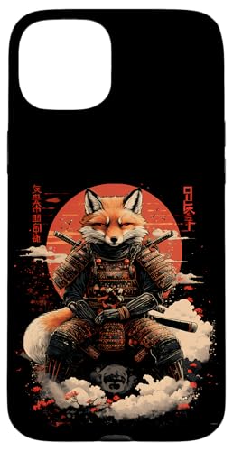 Samurai Fuchs Krieger Japanischer Fuchs Hülle für iPhone 15 Plus von Fuchs Ninja Krieger Geschenk Samurai Kanji