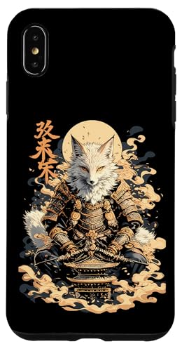 Samurai Fuchs Krieger Japanischer Fuchs Hülle für iPhone XS Max von Fuchs Ninja Krieger Geschenk Samurai Kanji