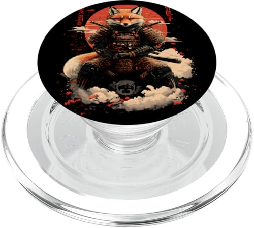 Samurai Fuchs Krieger Japanischer Fuchs PopSockets PopGrip für MagSafe Samurai Fuchs Krieger Japanischer Fuchs PopSockets PopGrip für MagSafe von Fuchs Ninja Krieger Geschenk Samurai Kanji