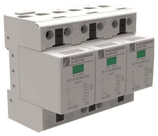 FUCHS Kombiableiter Typ 1+2 504620 75 kA, 3+0-Schaltung FE T1+T2 260 TNC 25 von Fuchsberg Electric GmbH