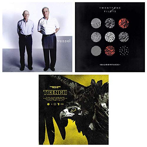 Twenty One Pilots: Studio Album LP Vinyl Record Collection (Vessel / Blurryface / Trench) - Includes Digital Album Downloads + Limited Edition Clear Vinyl von Fueled by Ramen