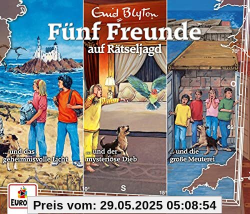 039/3er-Box-auf Rätseljagd (Folgen 140,142,144) von Fünf Freunde