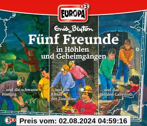 16/3er Box-in Höhlen und Geheimgängen - Folgen 65/73/81 von Fünf Freunde