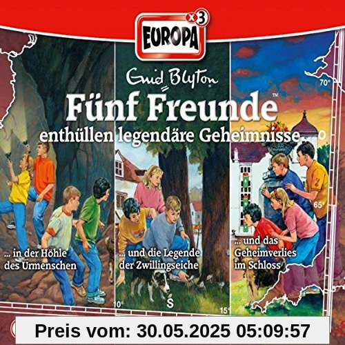 25/3er Box-Enthüllen Legendäre Geheimnisse von Fünf Freunde