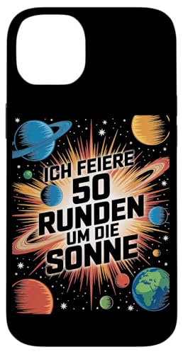 Ich Feiere 50 Runden Um Die Sonne Hülle für iPhone 14 Plus Ich Feiere 50 Runden Um Die Sonne Hülle für iPhone 14 Plus von Fünfzig 50 Geburtstag Sonne Feier