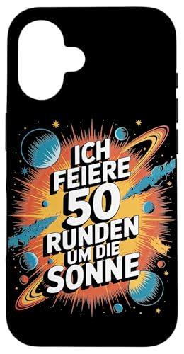 Ich Feiere 50 Runden Um Die Sonne Hülle für iPhone 16 Ich Feiere 50 Runden Um Die Sonne Hülle für iPhone 16 von Fünfzig 50 Geburtstag Sonne Feier