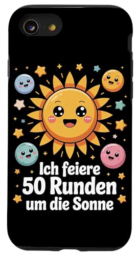 Ich Feiere 50 Runden Um Die Sonne Hülle für iPhone SE (2020) / 7 / 8 von Fünfzig 50 Geburtstag Sonne Feier