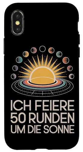 Ich Feiere 50 Runden Um Die Sonne Hülle für iPhone X/XS Ich Feiere 50 Runden Um Die Sonne Hülle für iPhone X/XS von Fünfzig 50 Geburtstag Sonne Feier