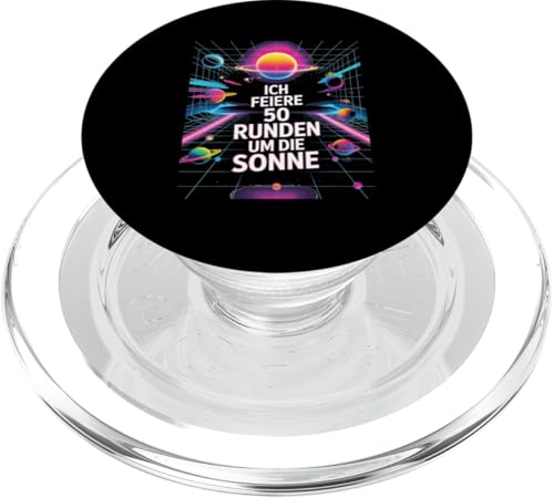 Ich Feiere 50 Runden Um Die Sonne PopSockets PopGrip für MagSafe Ich Feiere 50 Runden Um Die Sonne PopSockets PopGrip für MagSafe von Fünfzig 50 Geburtstag Sonne Feier
