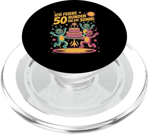 Ich Feiere 50 Runden Um Die Sonne PopSockets PopGrip für MagSafe Ich Feiere 50 Runden Um Die Sonne PopSockets PopGrip für MagSafe von Fünfzig 50 Geburtstag Sonne Feier