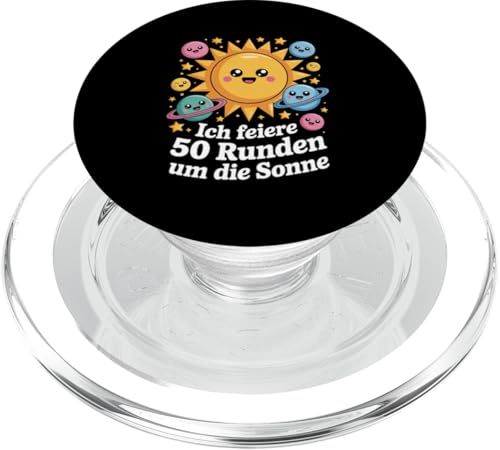Ich Feiere 50 Runden Um Die Sonne PopSockets PopGrip für MagSafe Ich Feiere 50 Runden Um Die Sonne PopSockets PopGrip für MagSafe von Fünfzig 50 Geburtstag Sonne Feier