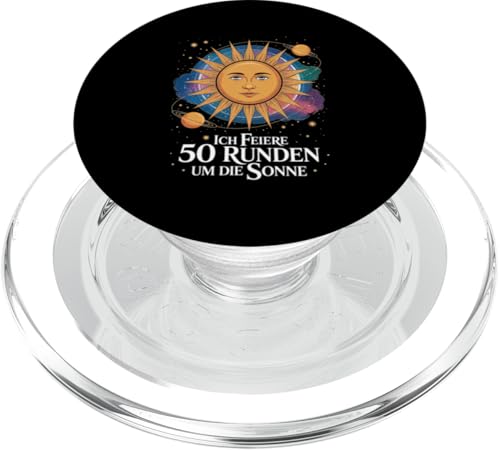 Ich Feiere 50 Runden Um Die Sonne PopSockets PopGrip für MagSafe Ich Feiere 50 Runden Um Die Sonne PopSockets PopGrip für MagSafe von Fünfzig 50 Geburtstag Sonne Feier