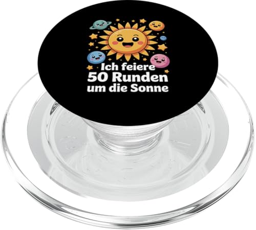 Ich Feiere 50 Runden Um Die Sonne PopSockets PopGrip für MagSafe Ich Feiere 50 Runden Um Die Sonne PopSockets PopGrip für MagSafe von Fünfzig 50 Geburtstag Sonne Feier