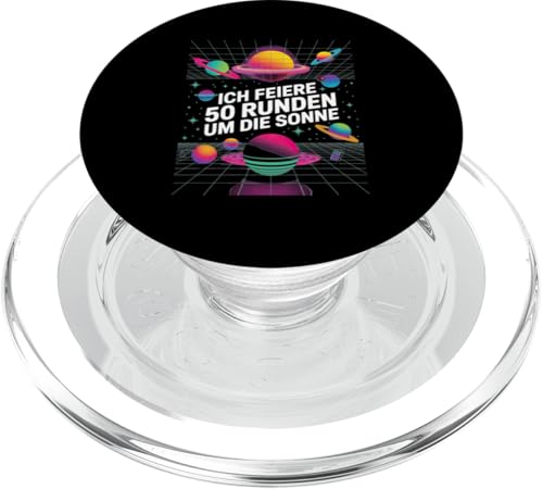 Ich Feiere 50 Runden Um Die Sonne PopSockets PopGrip für MagSafe Ich Feiere 50 Runden Um Die Sonne PopSockets PopGrip für MagSafe von Fünfzig 50 Geburtstag Sonne Feier