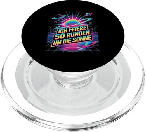 Ich Feiere 50 Runden Um Die Sonne PopSockets PopGrip für MagSafe Ich Feiere 50 Runden Um Die Sonne PopSockets PopGrip für MagSafe von Fünfzig 50 Geburtstag Sonne Feier
