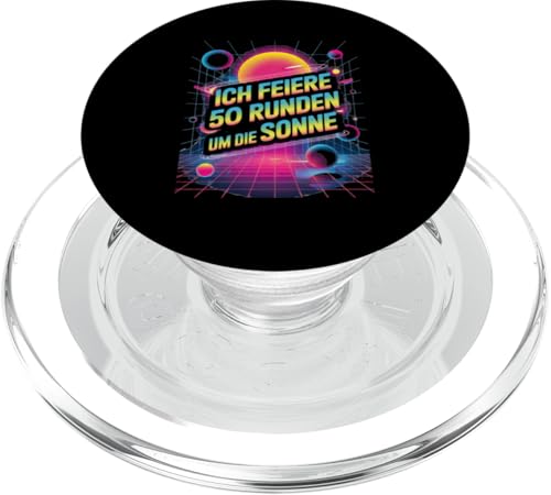 Ich Feiere 50 Runden Um Die Sonne PopSockets PopGrip für MagSafe Ich Feiere 50 Runden Um Die Sonne PopSockets PopGrip für MagSafe von Fünfzig 50 Geburtstag Sonne Feier