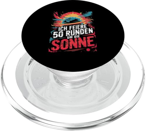 Ich Feiere 50 Runden Um Die Sonne PopSockets PopGrip für MagSafe Ich Feiere 50 Runden Um Die Sonne PopSockets PopGrip für MagSafe von Fünfzig 50 Geburtstag Sonne Feier