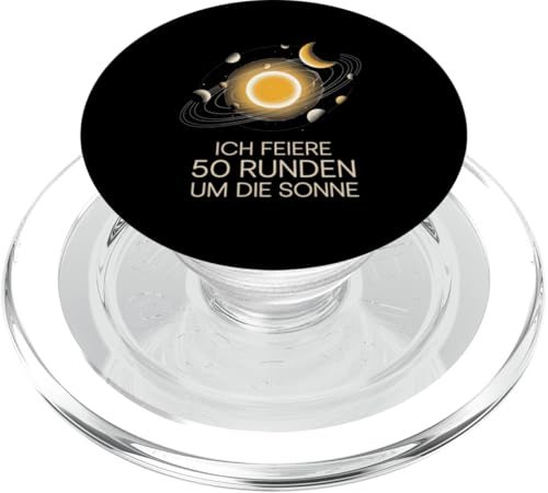 Ich Feiere 50 Runden Um Die Sonne PopSockets PopGrip für MagSafe Ich Feiere 50 Runden Um Die Sonne PopSockets PopGrip für MagSafe von Fünfzig 50 Geburtstag Sonne Feier