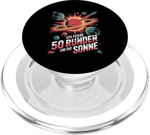 Ich Feiere 50 Runden Um Die Sonne PopSockets PopGrip für MagSafe Ich Feiere 50 Runden Um Die Sonne PopSockets PopGrip für MagSafe von Fünfzig 50 Geburtstag Sonne Feier