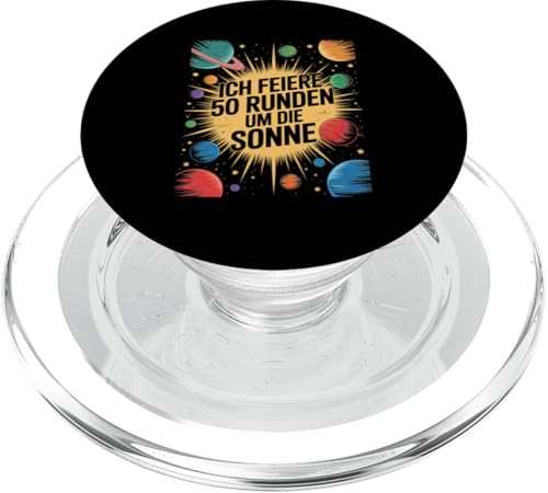 Ich Feiere 50 Runden Um Die Sonne PopSockets PopGrip für MagSafe Ich Feiere 50 Runden Um Die Sonne PopSockets PopGrip für MagSafe von Fünfzig 50 Geburtstag Sonne Feier