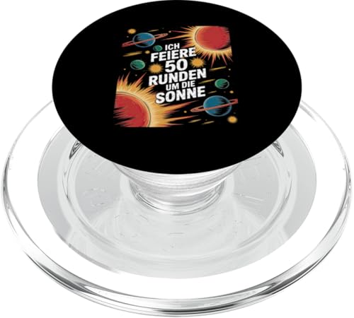 Ich Feiere 50 Runden Um Die Sonne PopSockets PopGrip für MagSafe Ich Feiere 50 Runden Um Die Sonne PopSockets PopGrip für MagSafe von Fünfzig 50 Geburtstag Sonne Feier