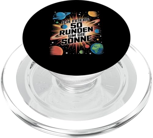 Ich Feiere 50 Runden Um Die Sonne PopSockets PopGrip für MagSafe Ich Feiere 50 Runden Um Die Sonne PopSockets PopGrip für MagSafe von Fünfzig 50 Geburtstag Sonne Feier