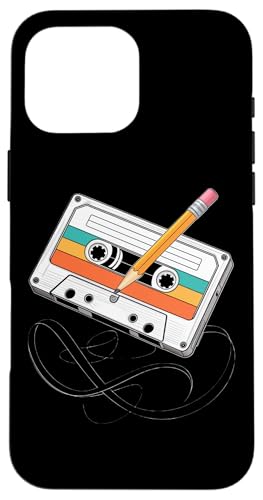 80er 90er Kassette Retro Outfits Hülle für iPhone 16 Pro Max 80er 90er Kassette Retro Outfits Hülle für iPhone 16 Pro Max von Für alle Mixtape- und Retro Kassetten Fans!