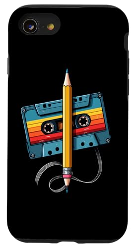 80er 90er Kassette Retro Outfits Hülle für iPhone SE (2020) / 7 / 8 von Für alle Mixtape- und Retro Kassetten Fans!