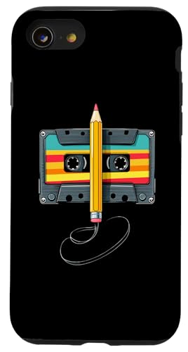 80er 90er Kassette Retro Outfits Hülle für iPhone SE (2020) / 7 / 8 von Für alle Mixtape- und Retro Kassetten Fans!