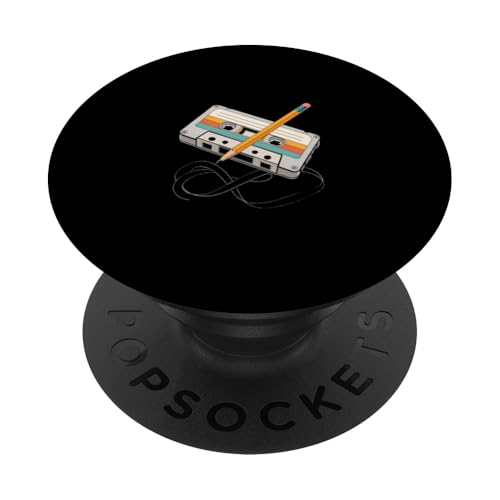 80er 90er Kassette Retro Outfits PopSockets Klebender PopGrip von Für alle Mixtape- und Retro Kassetten Fans!