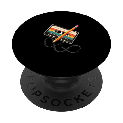 80er 90er Kassette Retro Outfits PopSockets Klebender PopGrip 80er 90er Kassette Retro Outfits PopSockets Klebender PopGrip von Für alle Mixtape- und Retro Kassetten Fans!