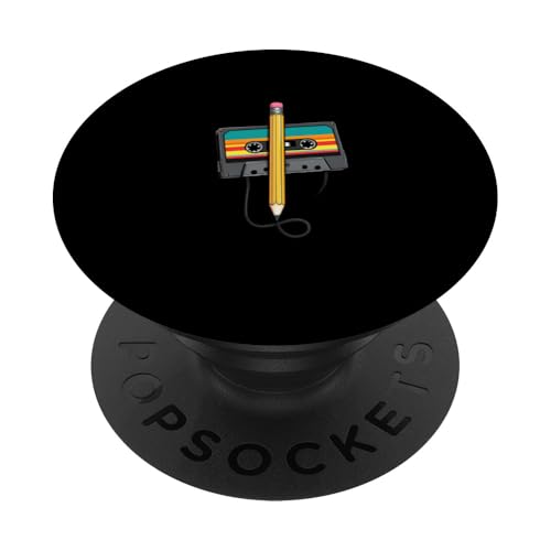 80er 90er Kassette Retro Outfits PopSockets Klebender PopGrip 80er 90er Kassette Retro Outfits PopSockets Klebender PopGrip von Für alle Mixtape- und Retro Kassetten Fans!