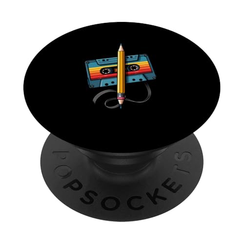 80er 90er Kassette Retro Outfits PopSockets Klebender PopGrip 80er 90er Kassette Retro Outfits PopSockets Klebender PopGrip von Für alle Mixtape- und Retro Kassetten Fans!