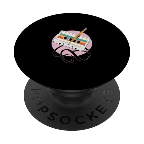 80er 90er Kassette Retro Outfits PopSockets Klebender PopGrip 80er 90er Kassette Retro Outfits PopSockets Klebender PopGrip von Für alle Mixtape- und Retro Kassetten Fans!